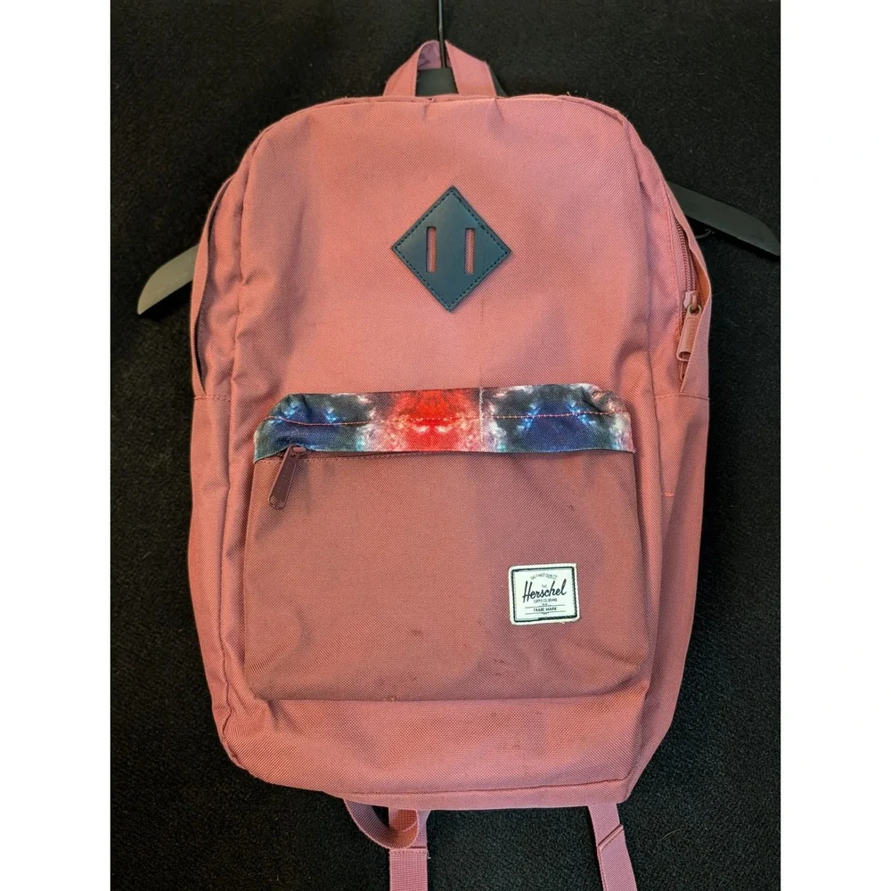 Herschel Heritage Backpack Pink Galaxy Lining School Travel Daypack Book Bag